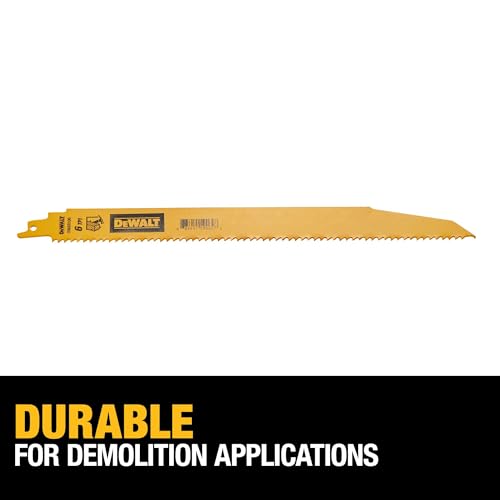 dewalt-dwar106-12-inch-5-pack-bi-metal-reciprocating-saw-blades-6-tpi-for-demoli image 8