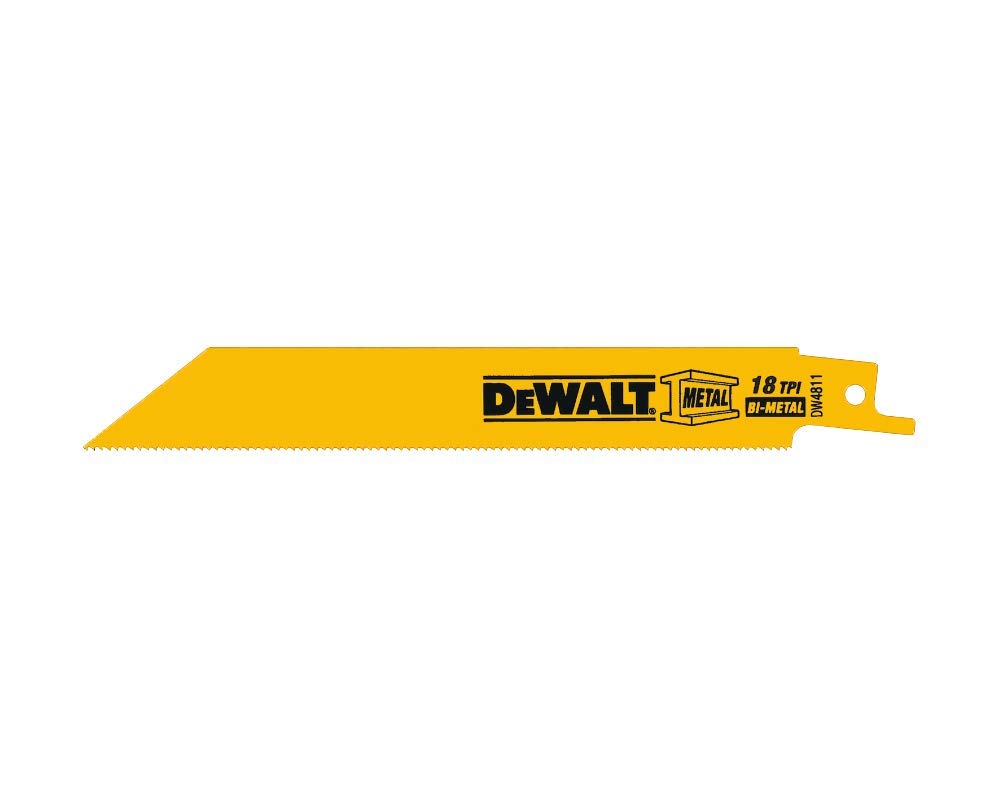 dewalt-dw4811b-6-18-tpi-straight-back-bi-metal-reciprocating-saw-blade-100-pack image 2
