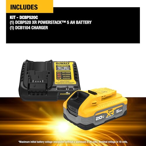 dewalt-dcbp520c-powerstack-20v-max-5ah-battery-starter-kit-with-charger image 8