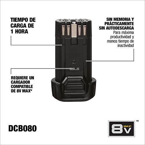dewalt-dcb080-8v-max-battery-1-0ah-compact-fast-charging image 6