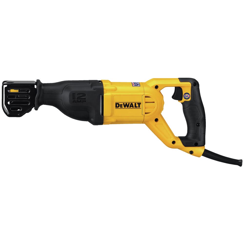 dewalt-dwe305-12-amp-corded-reciprocating-saw-4-position-blade-clamp-variable-sp image 3