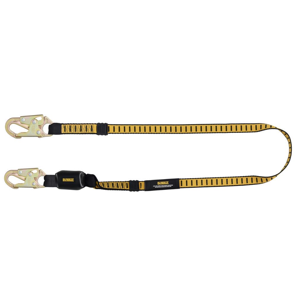 dewalt-6-ft-twin-lanyard-with-external-energy-absorber-and-snap-hooks image 2