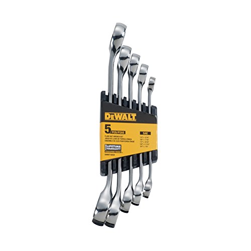 dewalt-dwmt719254-5-piece-full-polish-sae-flare-nut-wrench-set image 4