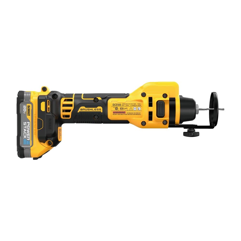 dewalt-20v-max-cordless-drywall-screw-gun-and-cutout-kit-dck265e2-with-2-powerst image 5