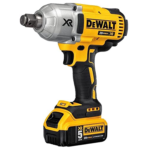 dewalt-20v-max-xr-3-4-cordless-impact-wrench-hog-ring-dcf897p2-with-2-batteries- image 5