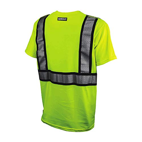 dewalt-dst911-xl-class-2-modacrylic-fr-t-shirt-hi-vis-green-x-large image 4