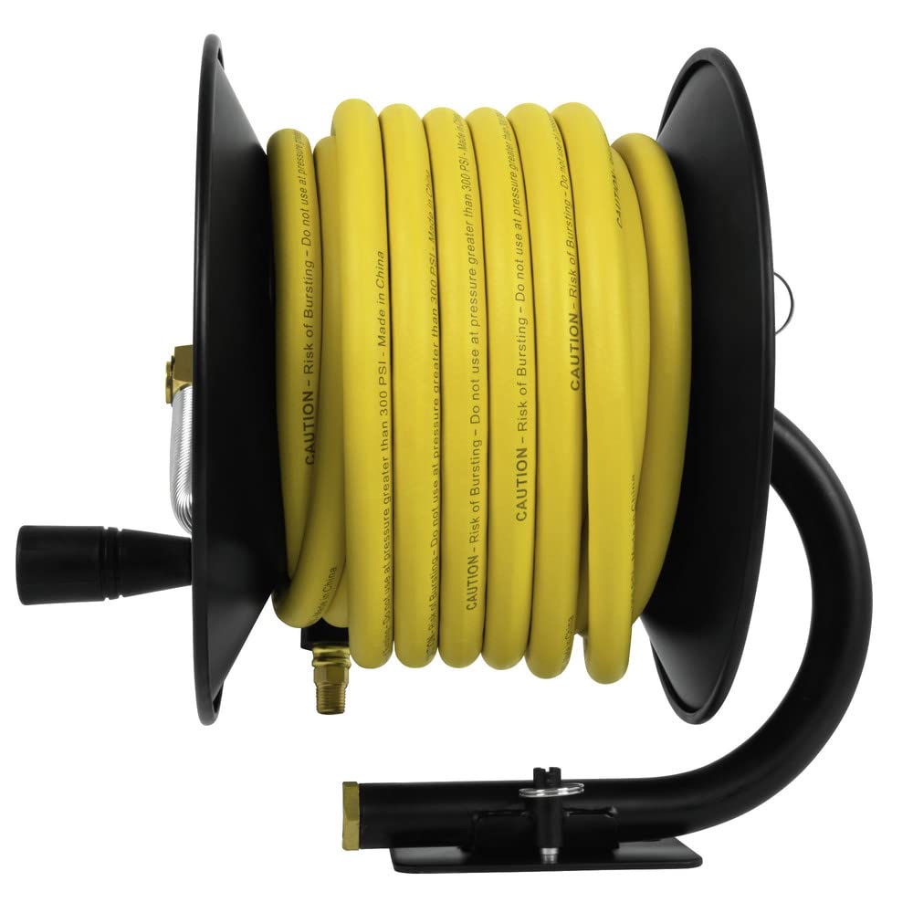 dewalt-dxcm024-0348-3-8-in-x-50-ft-manual-hose-reel-with-rubber-hose-yellow image 4