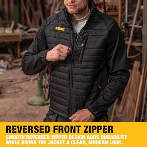 dewalt-men-s-hybrid-work-jacket-lightweight-water-resistant-insulated image 7