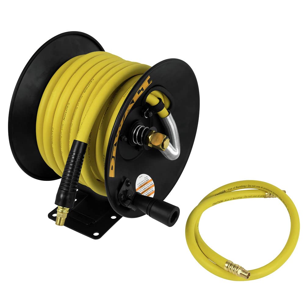 dewalt-dxcm024-0348-3-8-in-x-50-ft-manual-hose-reel-with-rubber-hose-yellow image 2