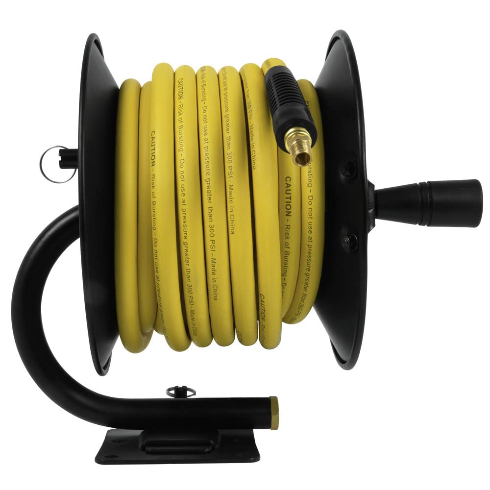 dewalt-dxcm024-0348-3-8-in-x-50-ft-manual-hose-reel-with-rubber-hose-yellow image 7