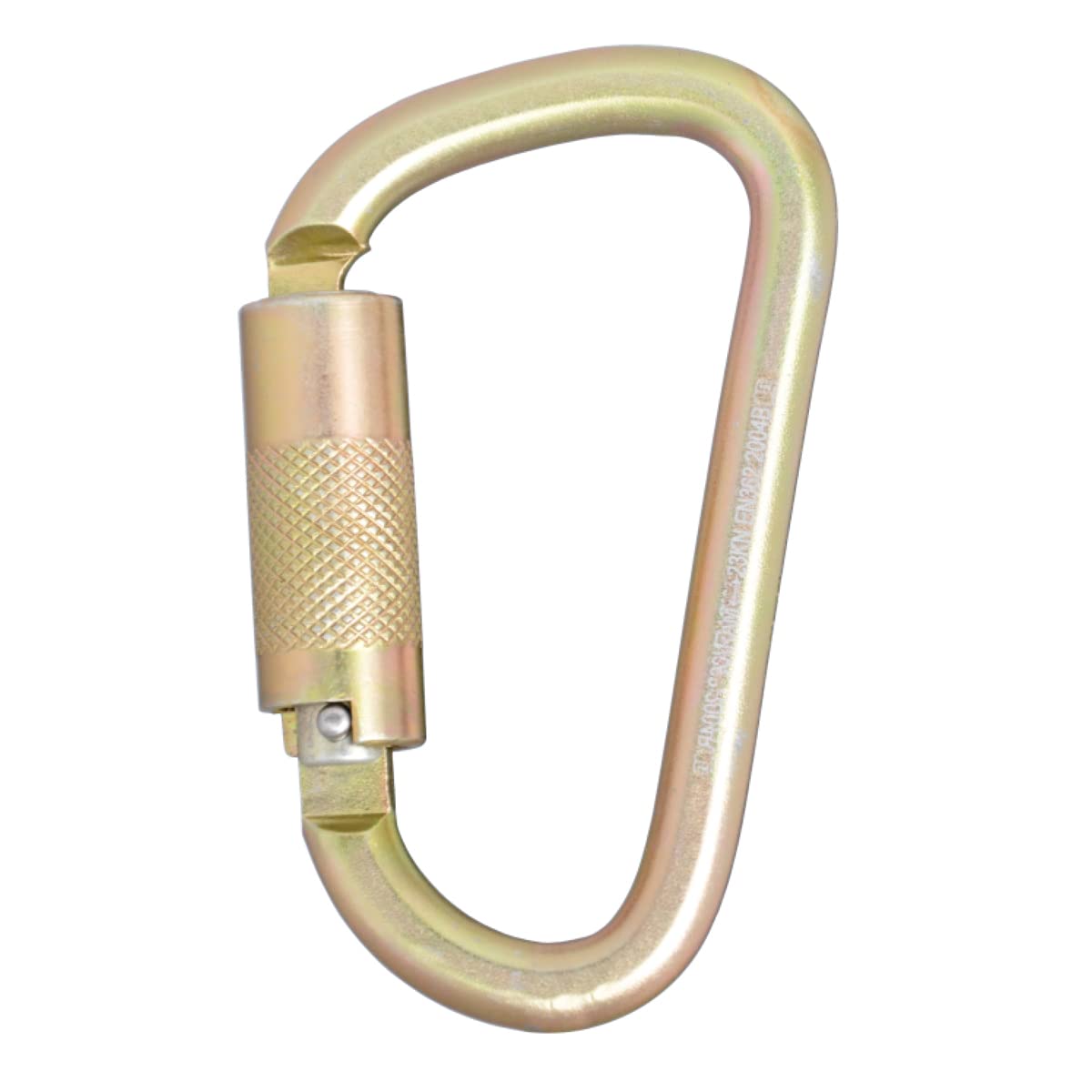dewalt-self-locking-steel-carabiner-1-4-turn-0-85-gate-opening-ansi-compliant image 1