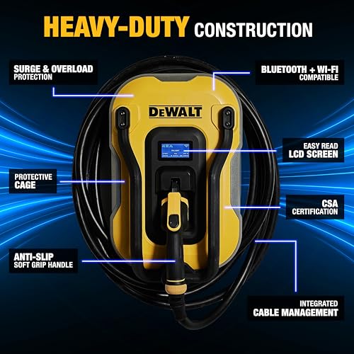dewalt-level-2-ev-charger-40a-240v-nema-14-50-wi-fi-bluetooth-25-ft-cable image 8
