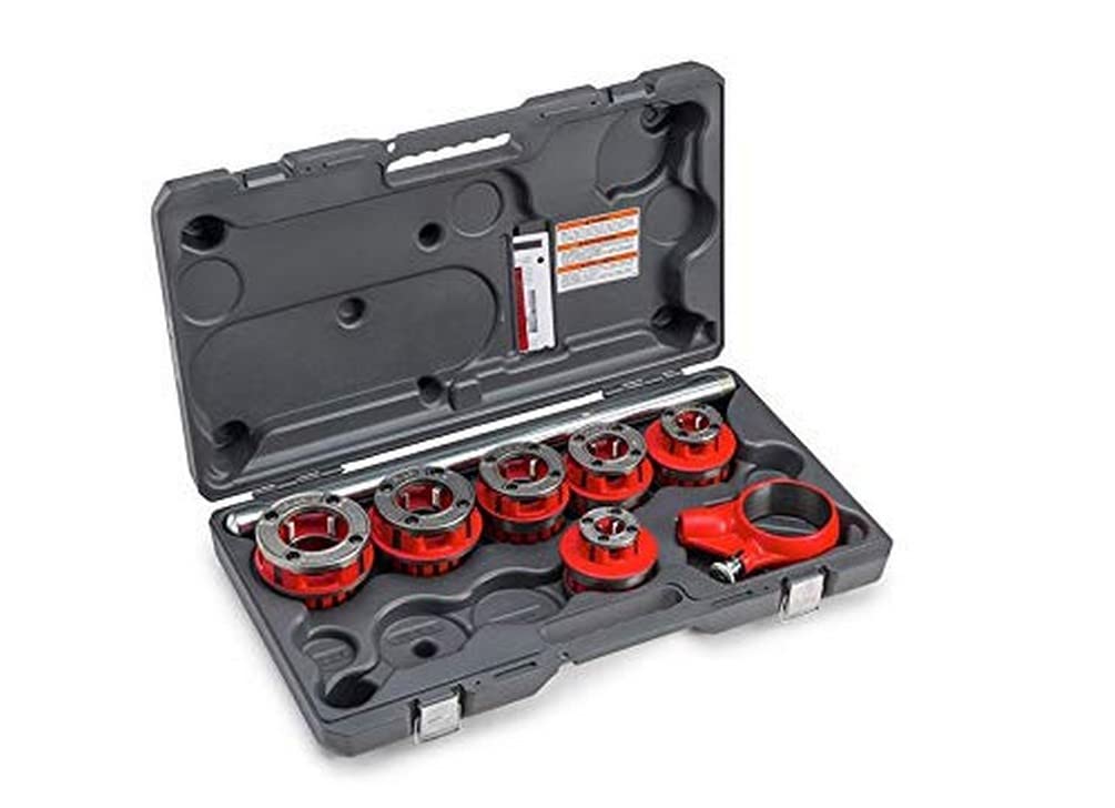 ridgid-36475-model-12-r-exposed-ratchet-pipe-threader-set-1-2-2-npt image 1