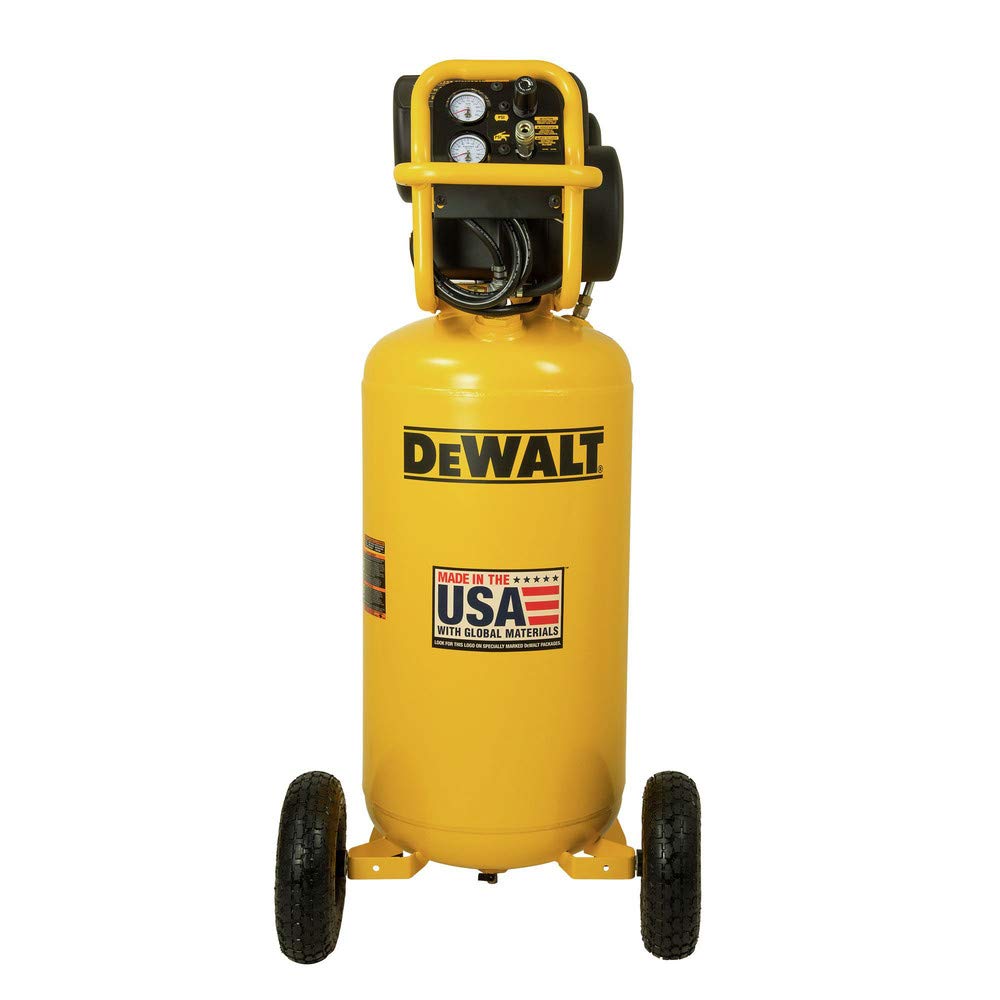 dewalt-27-gallon-vertical-air-compressor-1-7-hp-oil-free-with-low-volt-start image 1