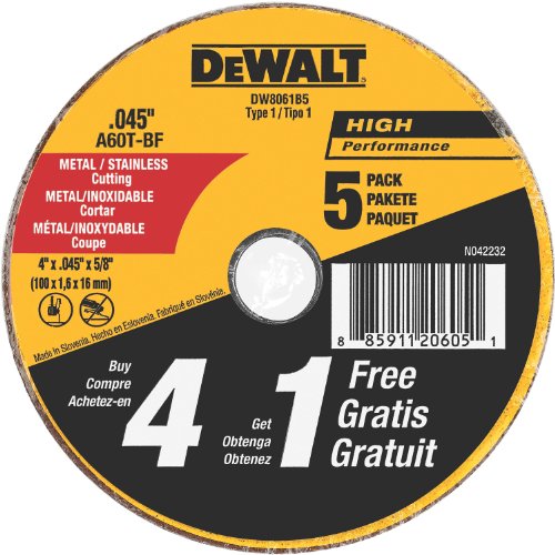 dewalt-dw8061b5-4-inch-x-0-045-inch-all-purpose-cutting-wheel-5-pack image 2