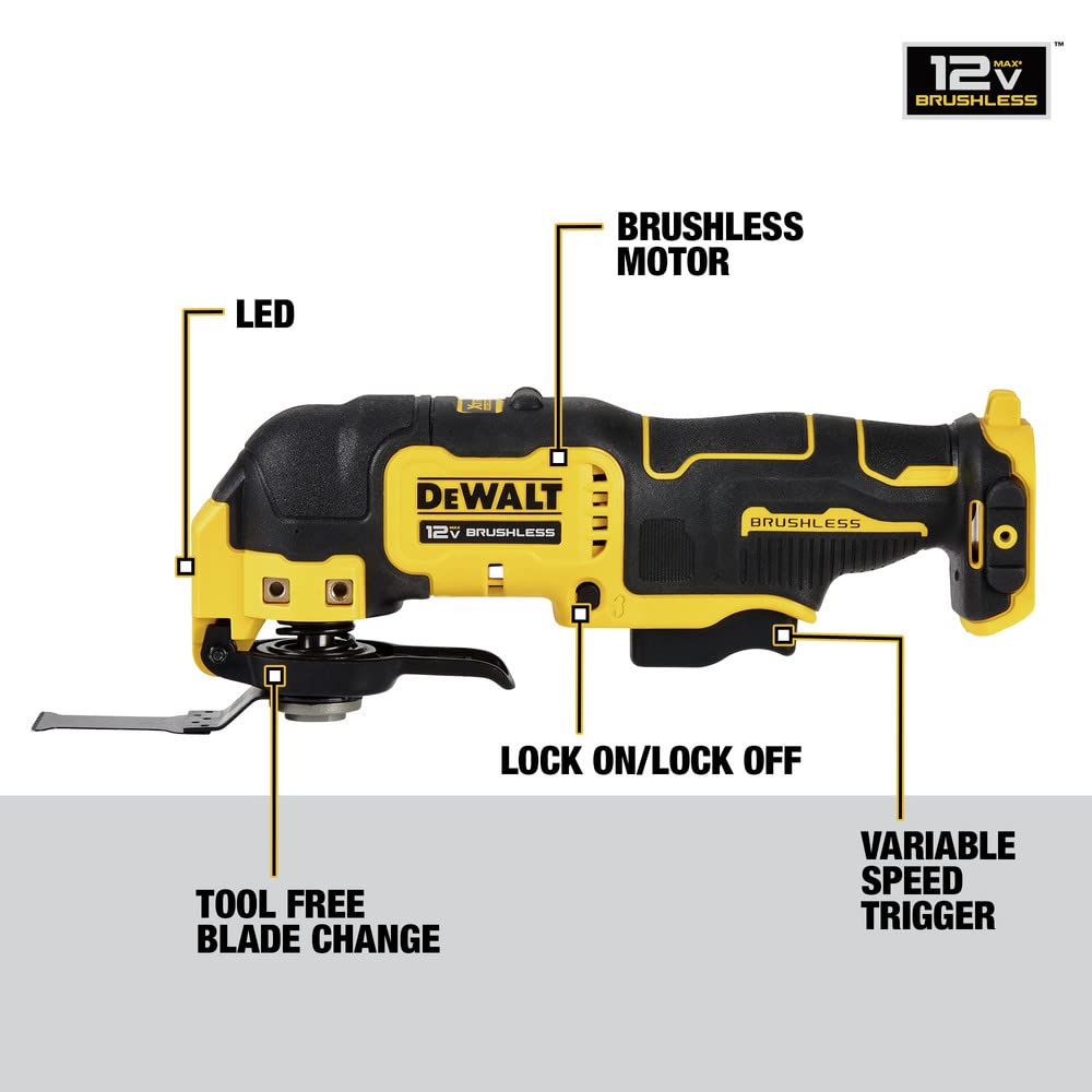 dewalt-xtreme-12v-max-brushless-cordless-oscillating-multi-tool-dcs353b-bare-too image 3