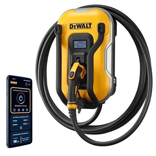 dewalt-level-2-ev-charger-48a-hardwired-wall-mount-charging-station-with-app-con image 3