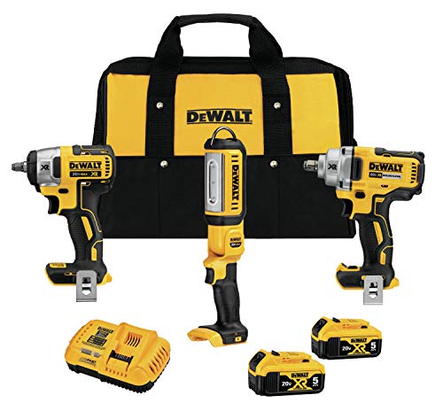 dewalt-dck302p2-20v-max-xr-impact-wrench-combo-kit-1-2-in-3-8-in-with-led-light image 2