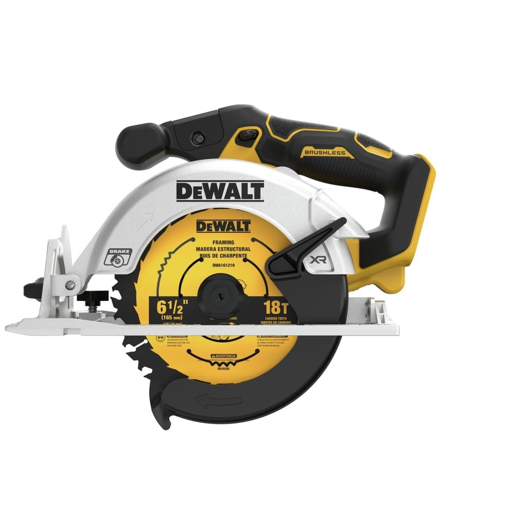 dewalt-dck237p1-20v-max-2-tool-combo-kit-6-1-2-in-circular-saw-reciprocating-saw image 6