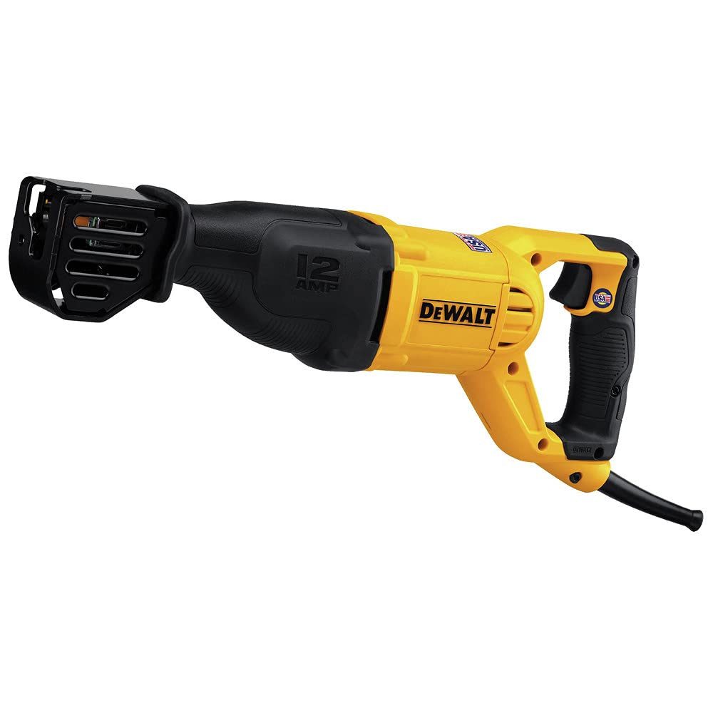 dewalt-dwe305-12-amp-corded-reciprocating-saw-4-position-blade-clamp-variable-sp image 2