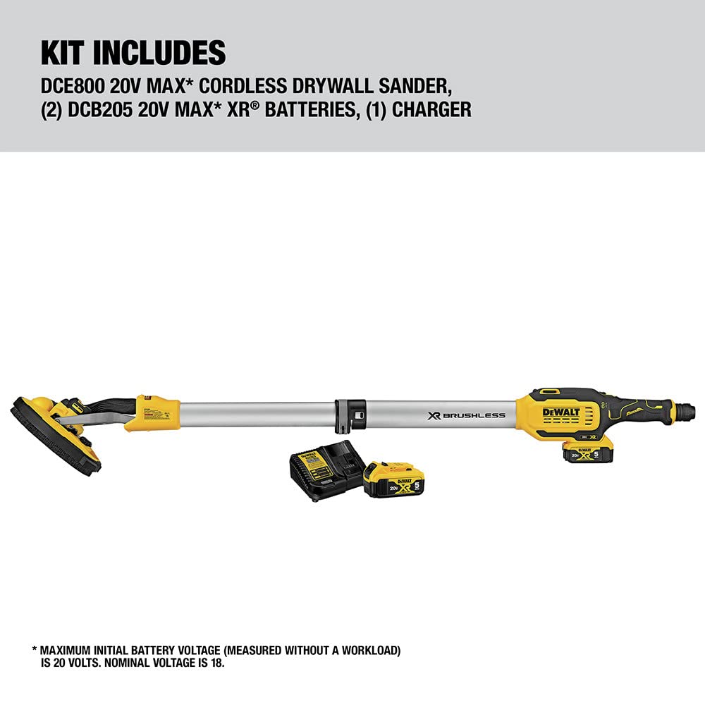 dewalt-dce800b-20v-max-cordless-drywall-sander-tool-only-brushless image 2