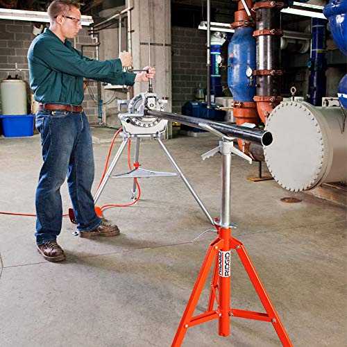 ridgid-56662-vj-99-v-head-high-pipe-stand-12-inch-capacity-red image 7