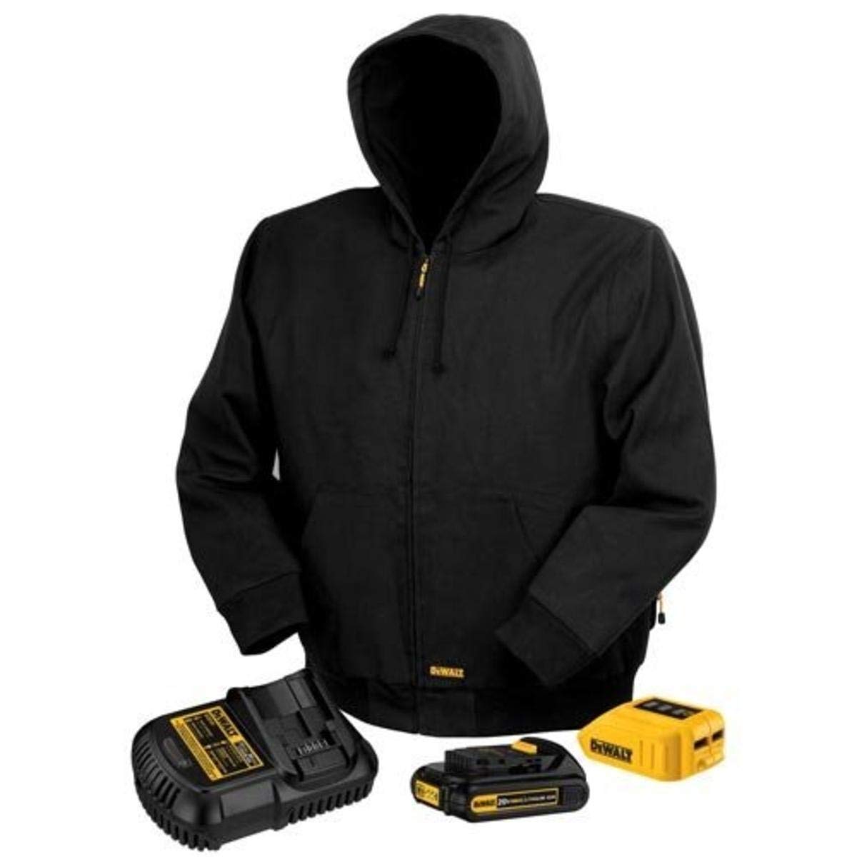 dewalt-dchj061b-2xl-20v-12v-max-hooded-heated-jacket-and-adaptor-2x-large image 1