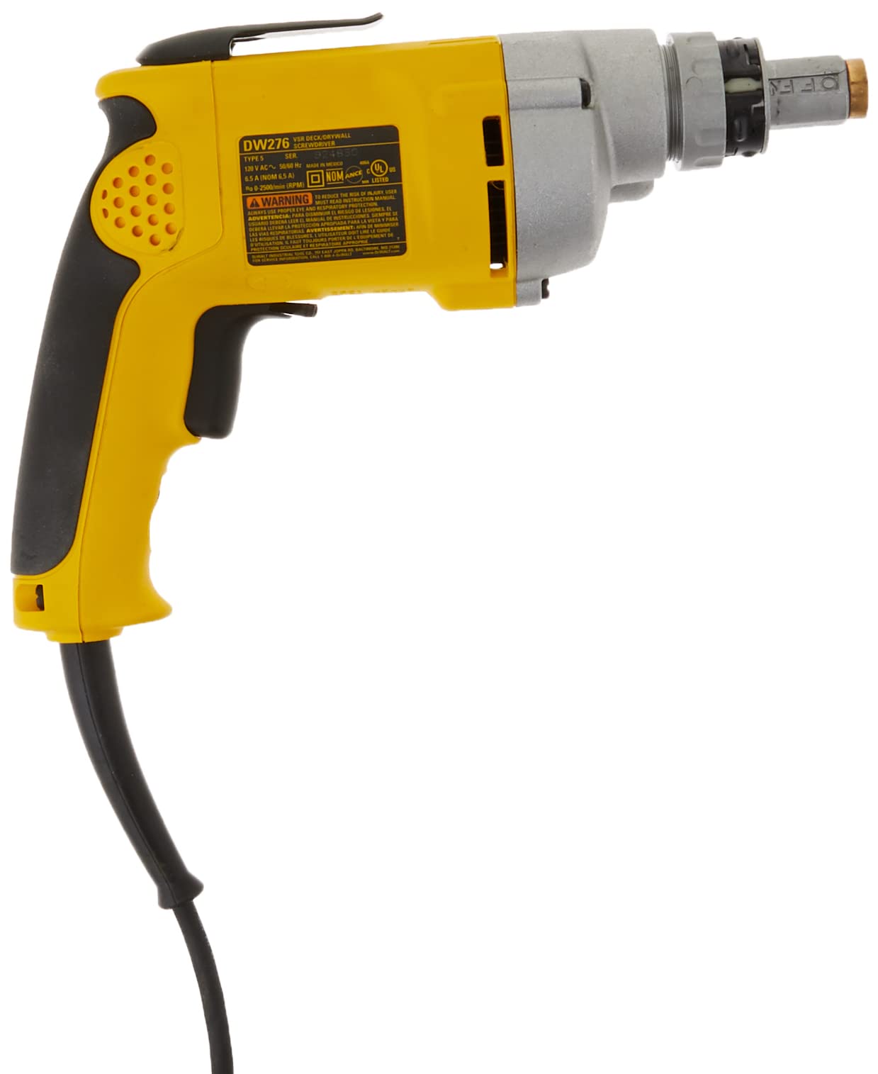 dewalt-dw276-6-5-amp-variable-speed-reversible-drywall-screw-gun-2-500-rpm image 5