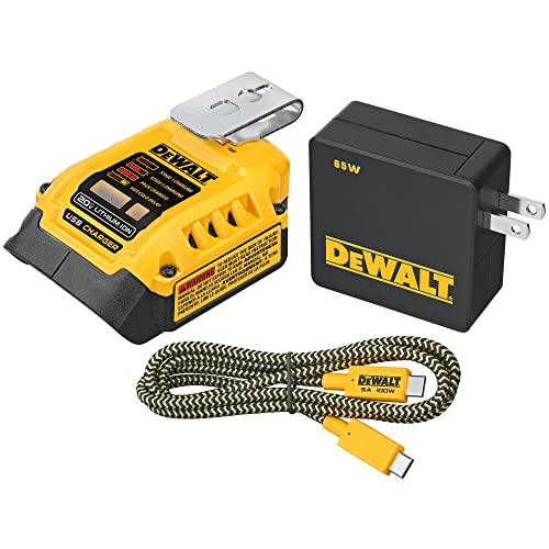 dewalt-dcb094k-battery-charger-usb-wall-kit-100w-usb-c-power-delivery image 5
