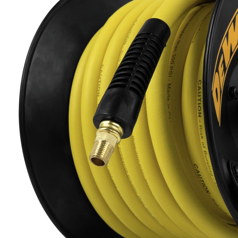 dewalt-dxcm024-0348-3-8-in-x-50-ft-manual-hose-reel-with-rubber-hose-yellow image 8