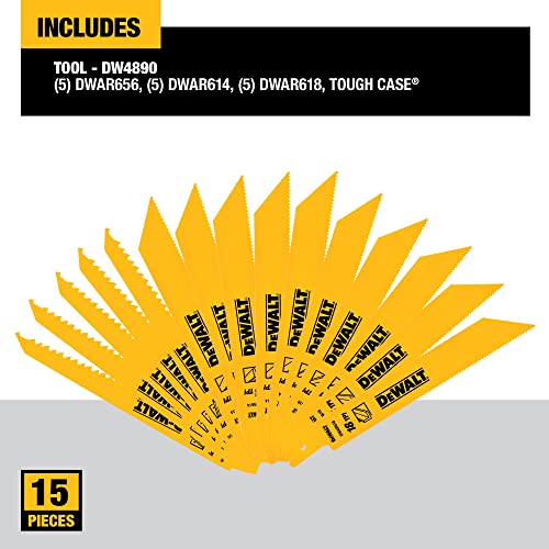 dewalt-dw4890-15-piece-bi-metal-reciprocating-saw-blade-set-with-toughcase image 8