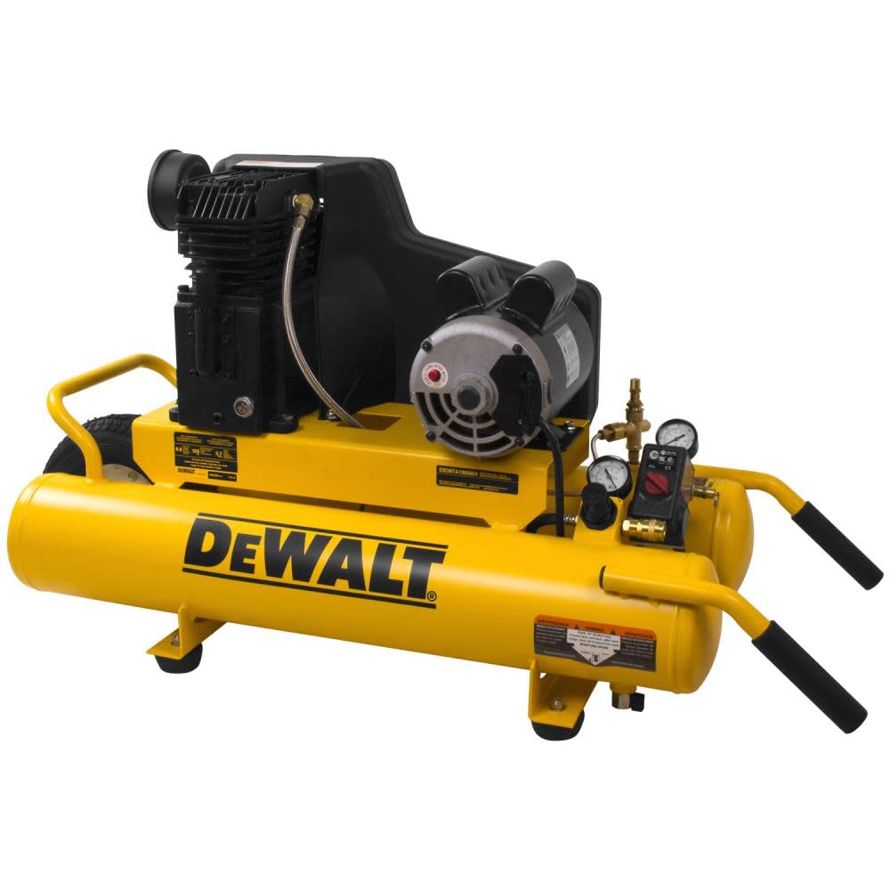 dewalt-dxcmta1980854-8-gallon-oil-lubricated-wheelbarrow-air-compressor-with-cas image 1