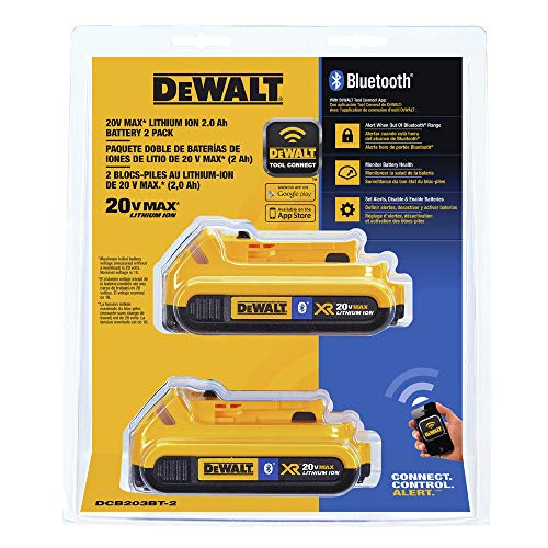 dewalt-dcb203bt-2-20v-max-2ah-bluetooth-battery-2-pack-certified-refurbished image 8