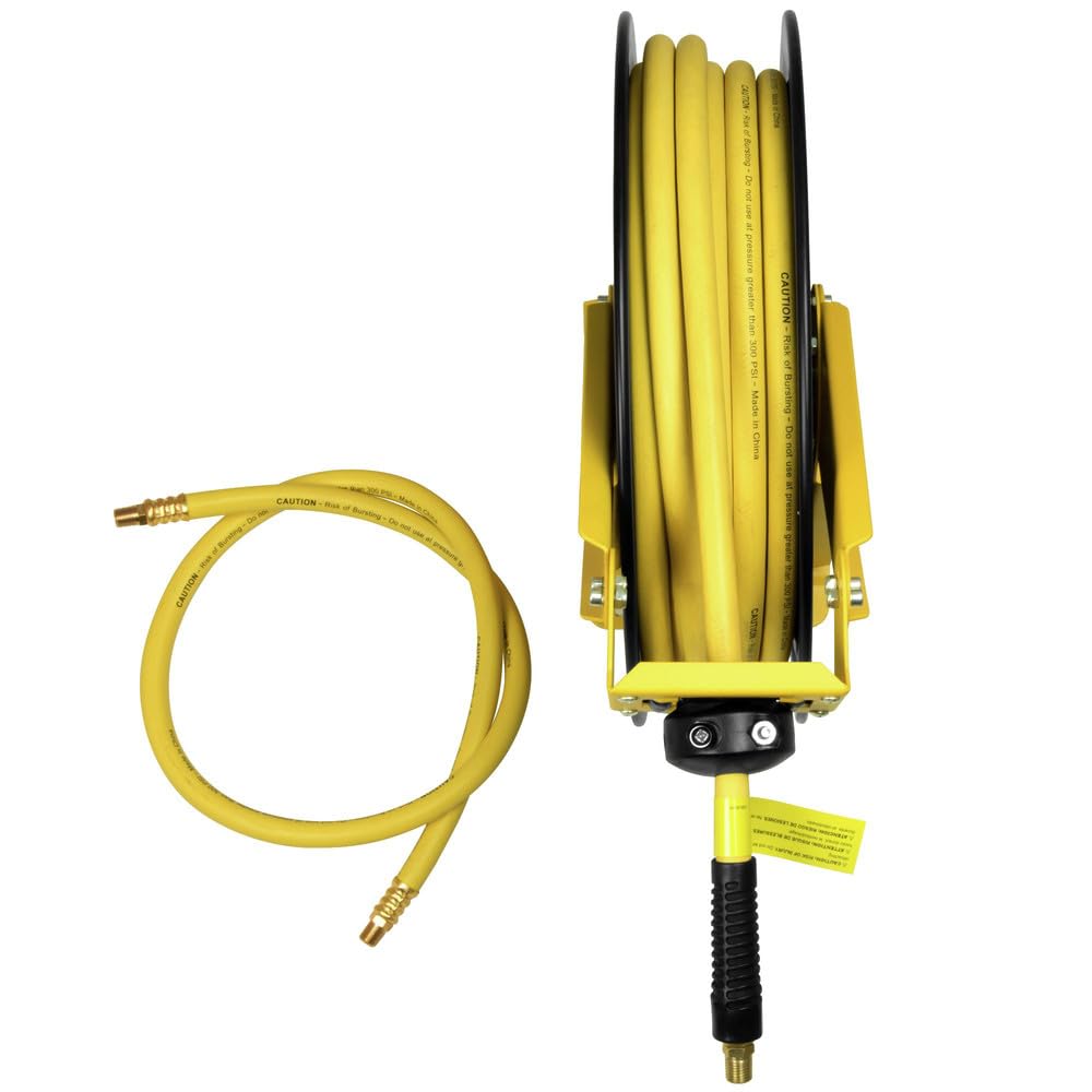 dewalt-dxcm024-0343-double-arm-hose-reel-with-3-8-in-x-50-ft-premium-rubber-hose image 2