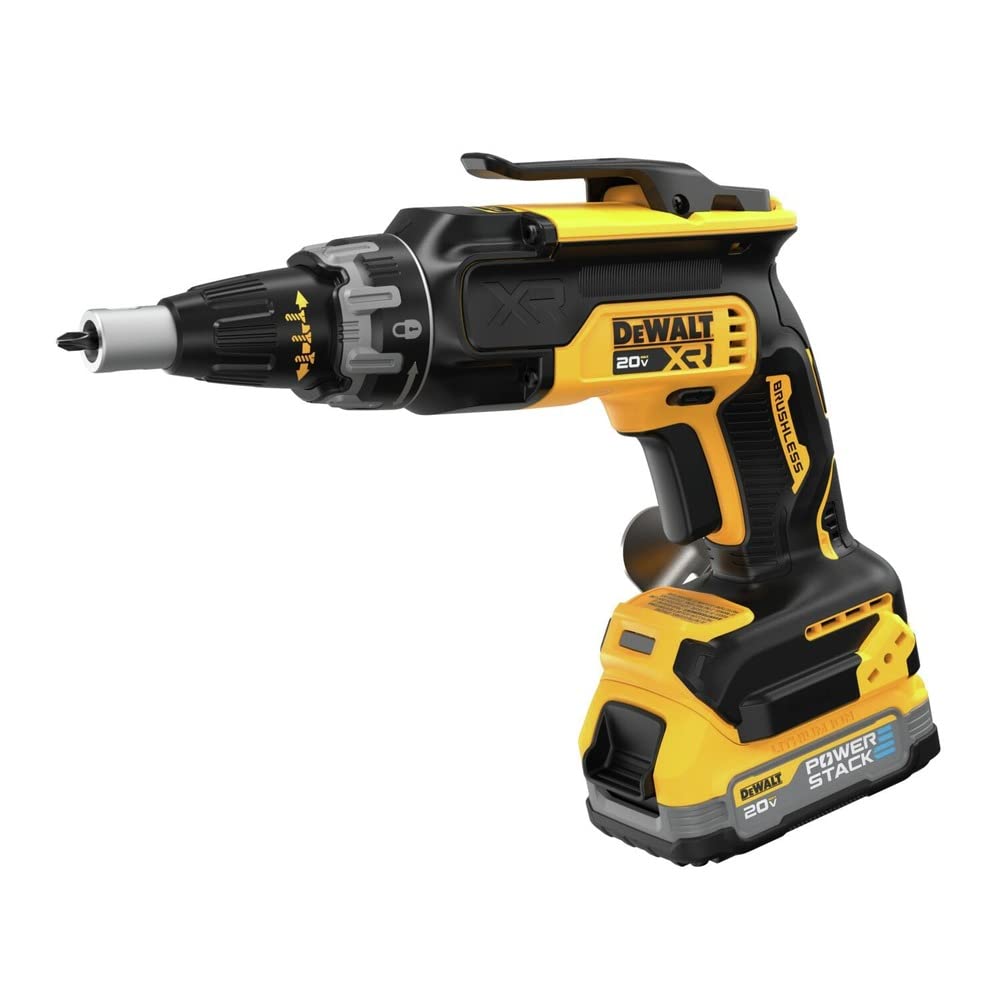 dewalt-20v-max-drywall-screw-gun-kit-dcf630e1-battery-and-charger-included image 1