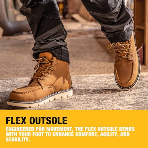 dewalt-forge-moc-toe-men-s-steel-toe-work-boots-with-flex-outsole image 8