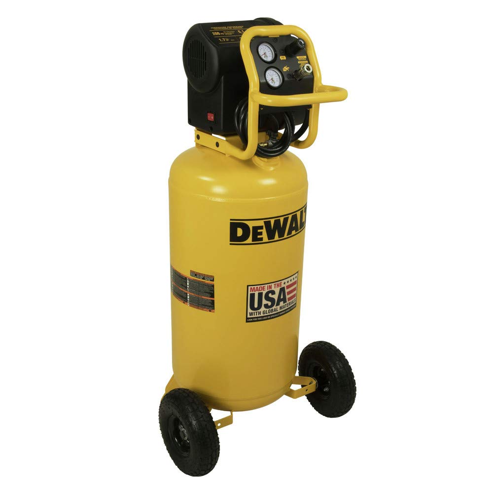 dewalt-27-gallon-vertical-air-compressor-1-7-hp-oil-free-with-low-volt-start image 2