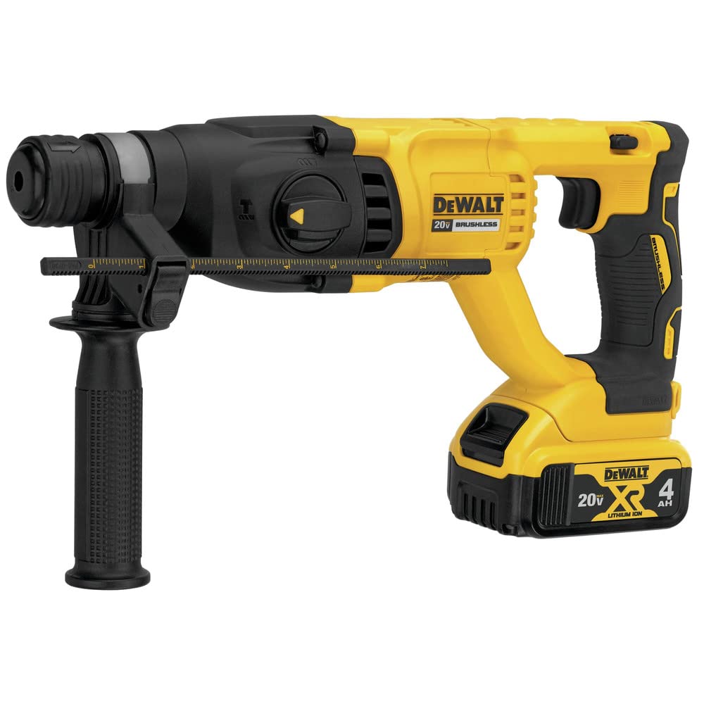 dewalt-dch133m2-20v-max-xr-brushless-1-inch-d-handle-rotary-hammer-kit image 2