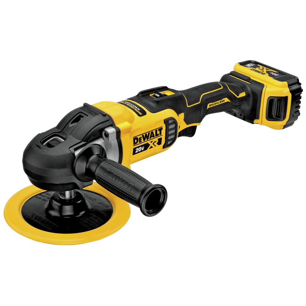 dewalt-dcm849p2-20v-max-xr-7-inch-cordless-rotary-polisher-kit-with-6-0ah-batter image 2
