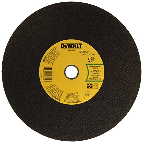 dewalt-dwa8036-12-x-1-8-x-1-concrete-masonry-cut-off-wheel-aluminum-oxide-coarse image 2