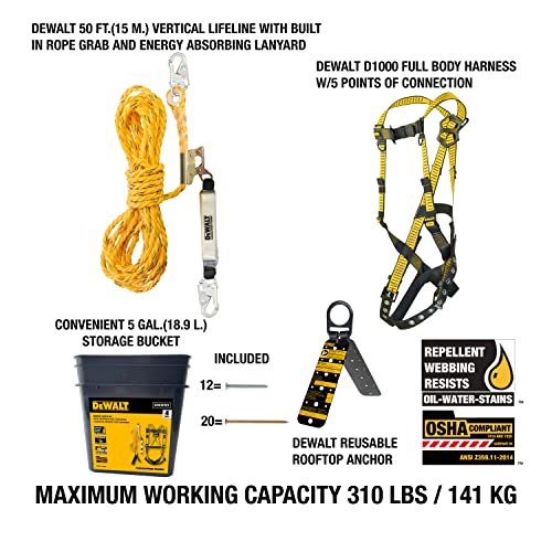 dewalt-rooftop-safety-kit-with-d1000-harness-50-vertical-lifeline-and-reusable-a image 7