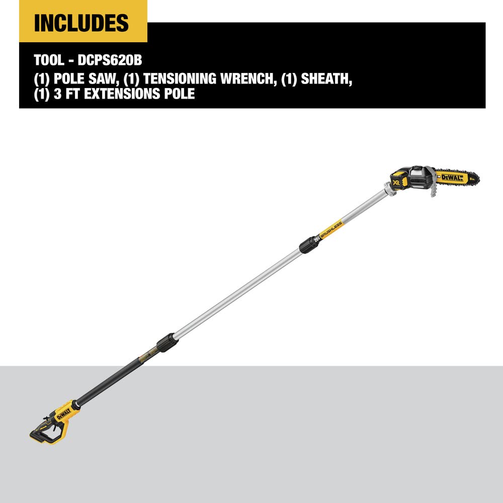 dewalt-20v-max-cordless-pole-saw-15-foot-reach-dcps620b image 2