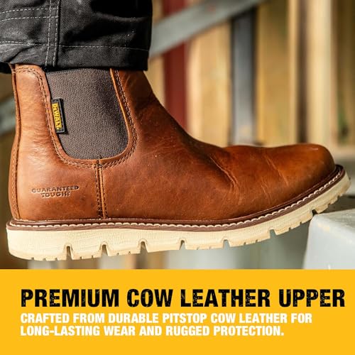 dewalt-flex-albany-6-men-s-leather-chelsea-work-boot-soft-toe-water-resistant image 7