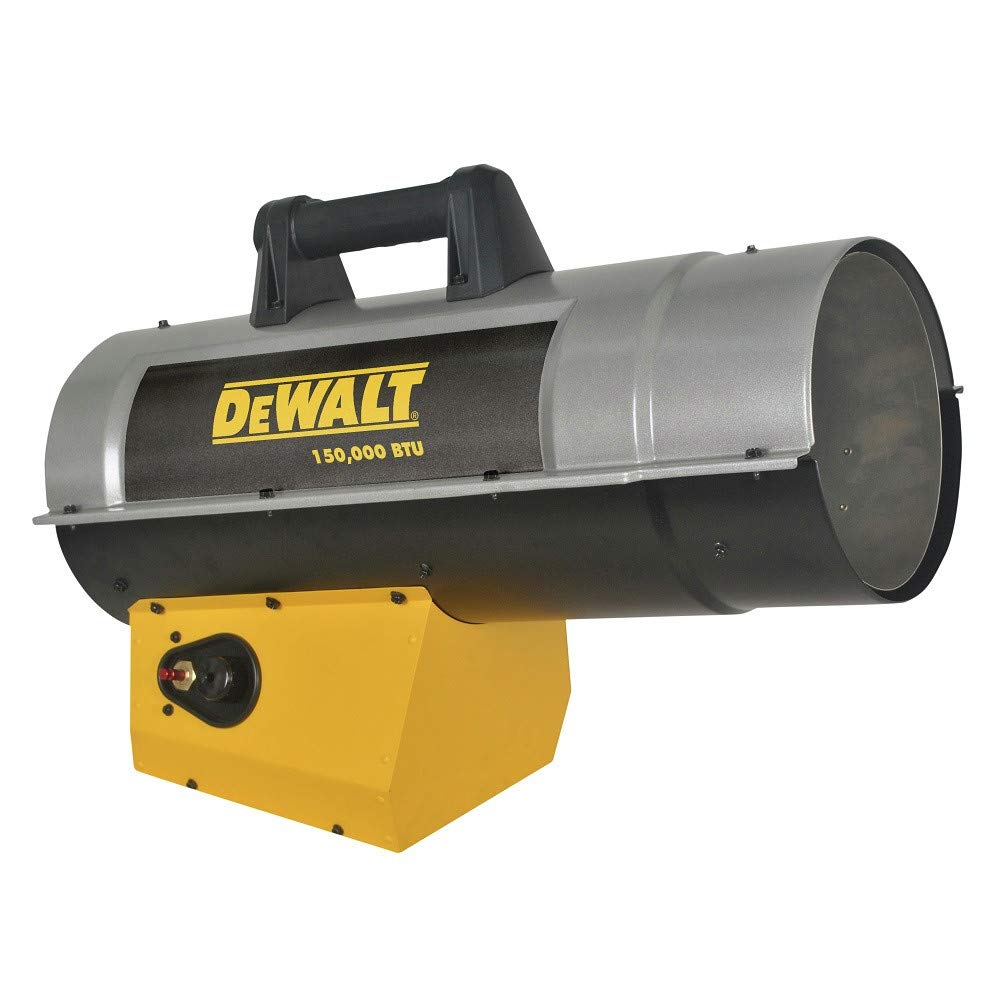 dewalt-150-000-btu-forced-air-propane-jobsite-heater-with-quiet-burner-technolog image 1