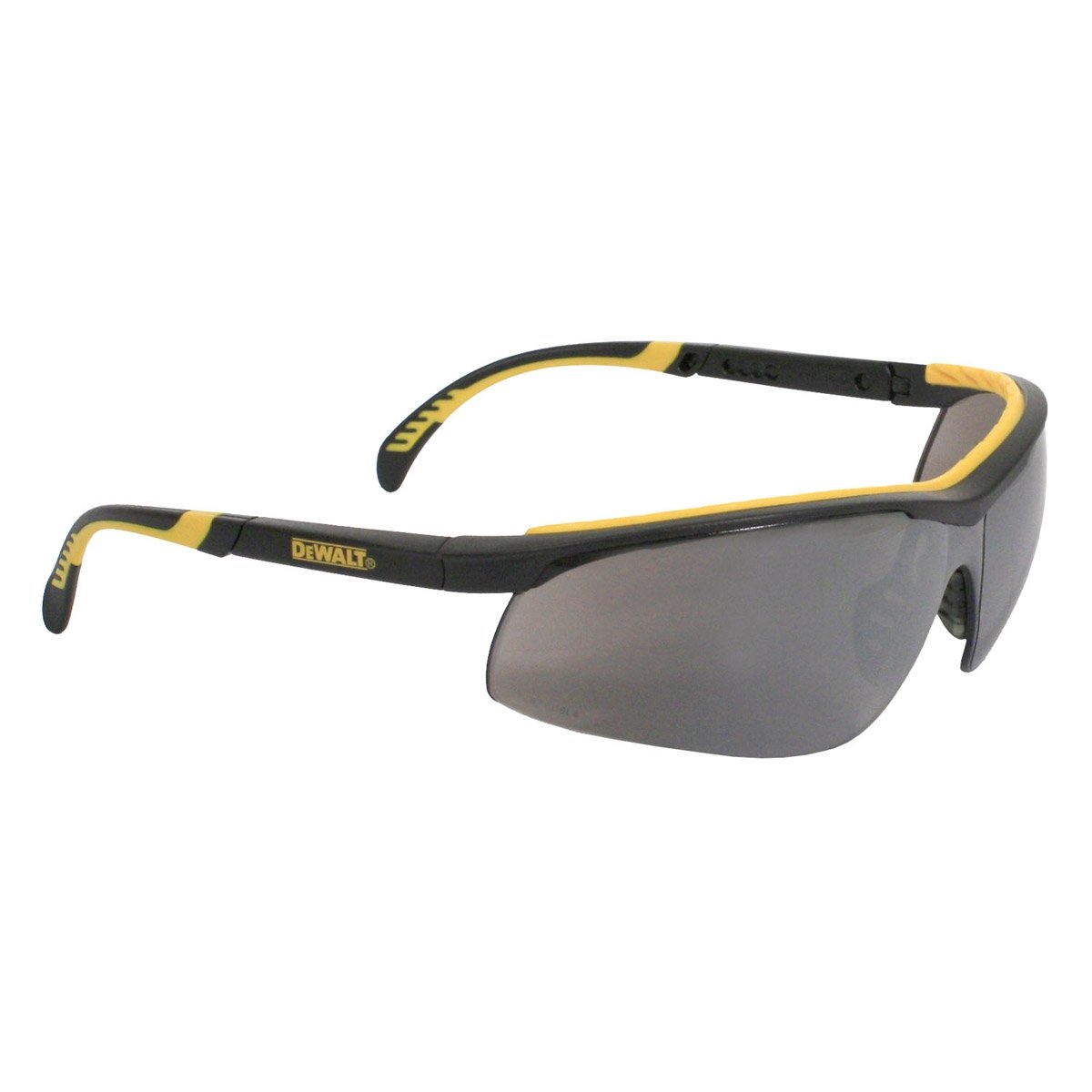 dewalt-dpg55-dual-comfort-safety-glasses-silver-mirror-adjustable-rubber-rimless image 8