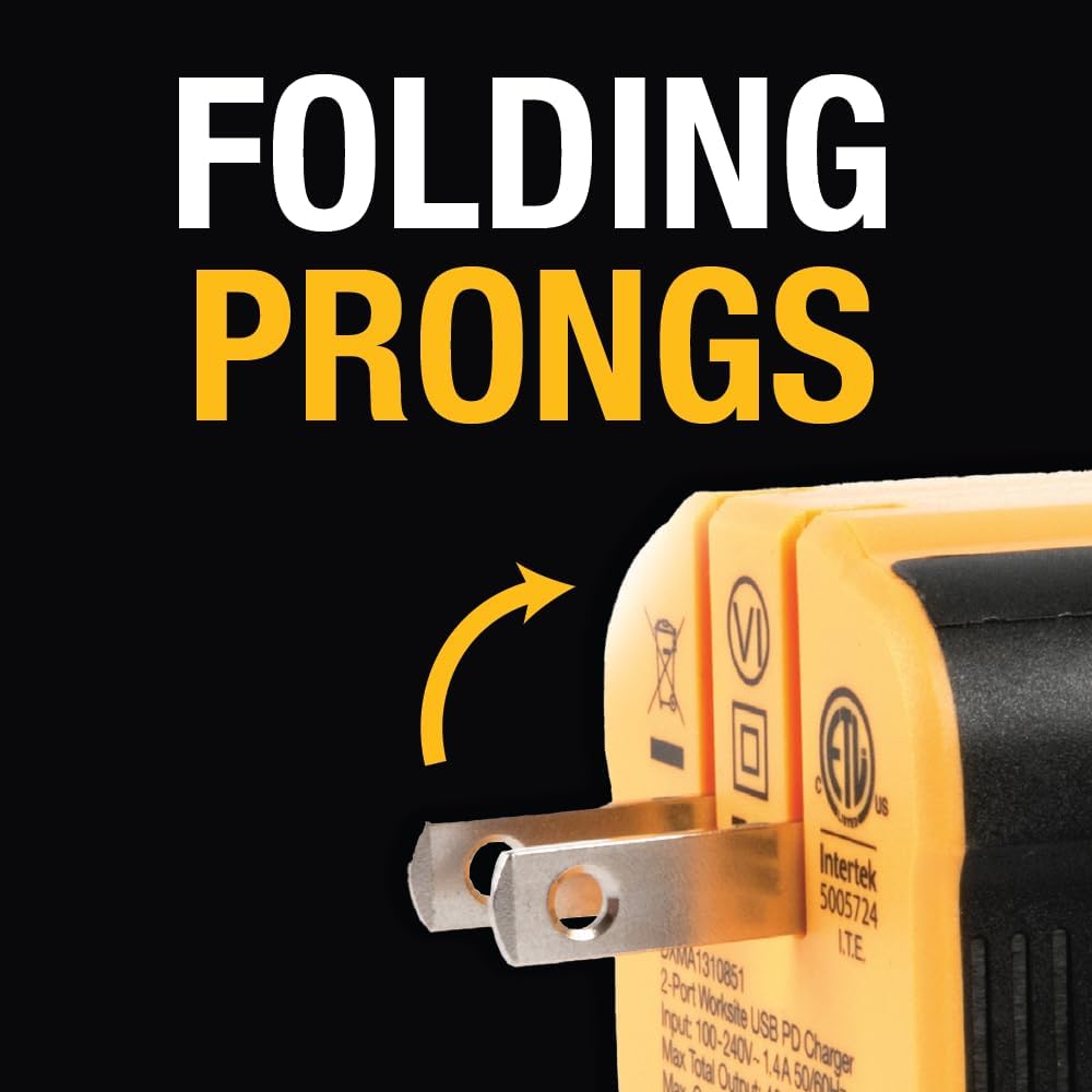 dewalt-neverblock-12w-dual-port-usb-wall-charger-foldable-plug image 7
