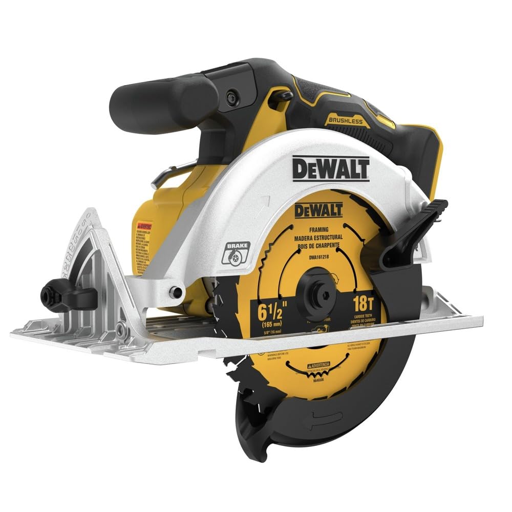 dewalt-dck237p1-20v-max-2-tool-combo-kit-6-1-2-in-circular-saw-reciprocating-saw image 2