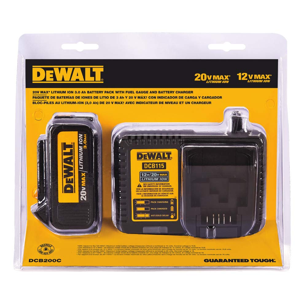 dewalt-20v-max-dcb200c-3-0ah-battery-and-charger-kit image 1
