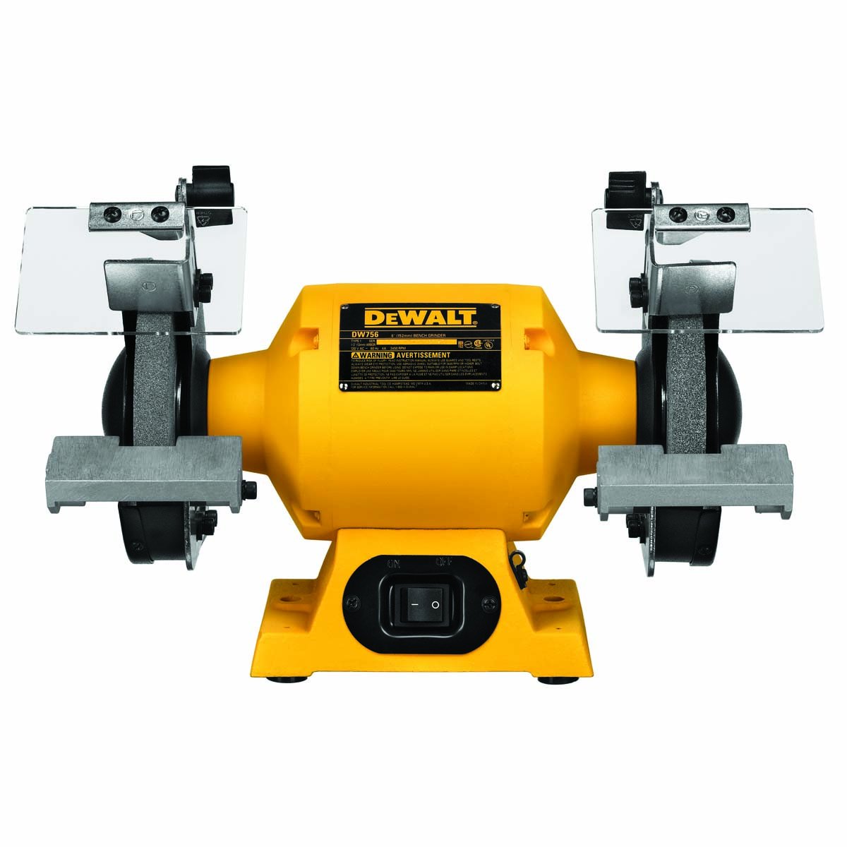dewalt-dw756-6-inch-bench-grinder-5-8-hp-3-450-rpm image 1