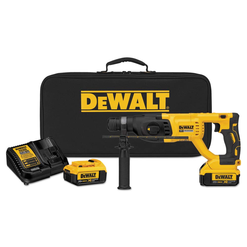 dewalt-dch133m2-20v-max-xr-brushless-1-inch-d-handle-rotary-hammer-kit image 1